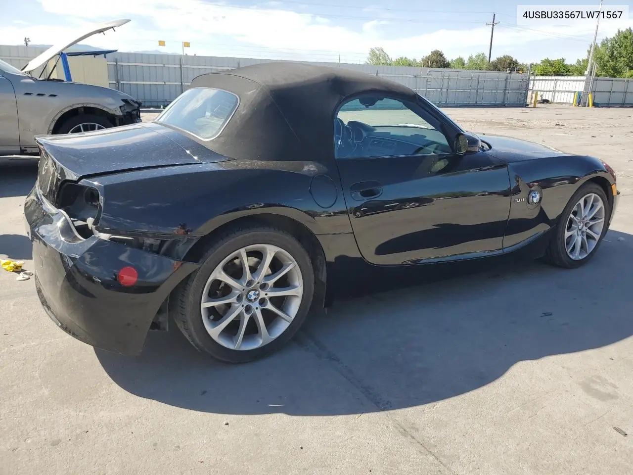 2007 BMW Z4 3.0 VIN: 4USBU33567LW71567 Lot: 56680695