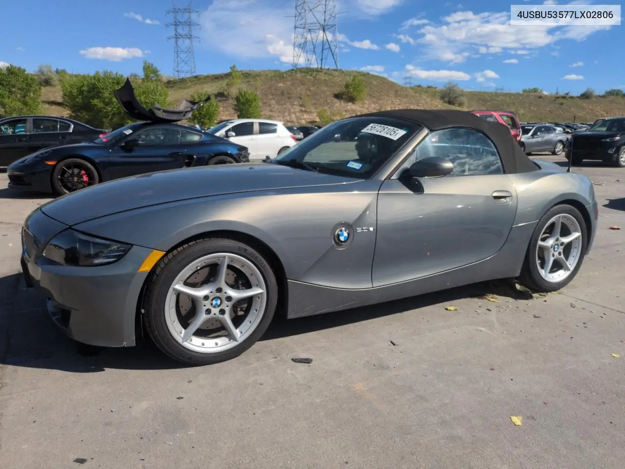 2007 BMW Z4 3.0Si VIN: 4USBU53577LX02806 Lot: 56728105