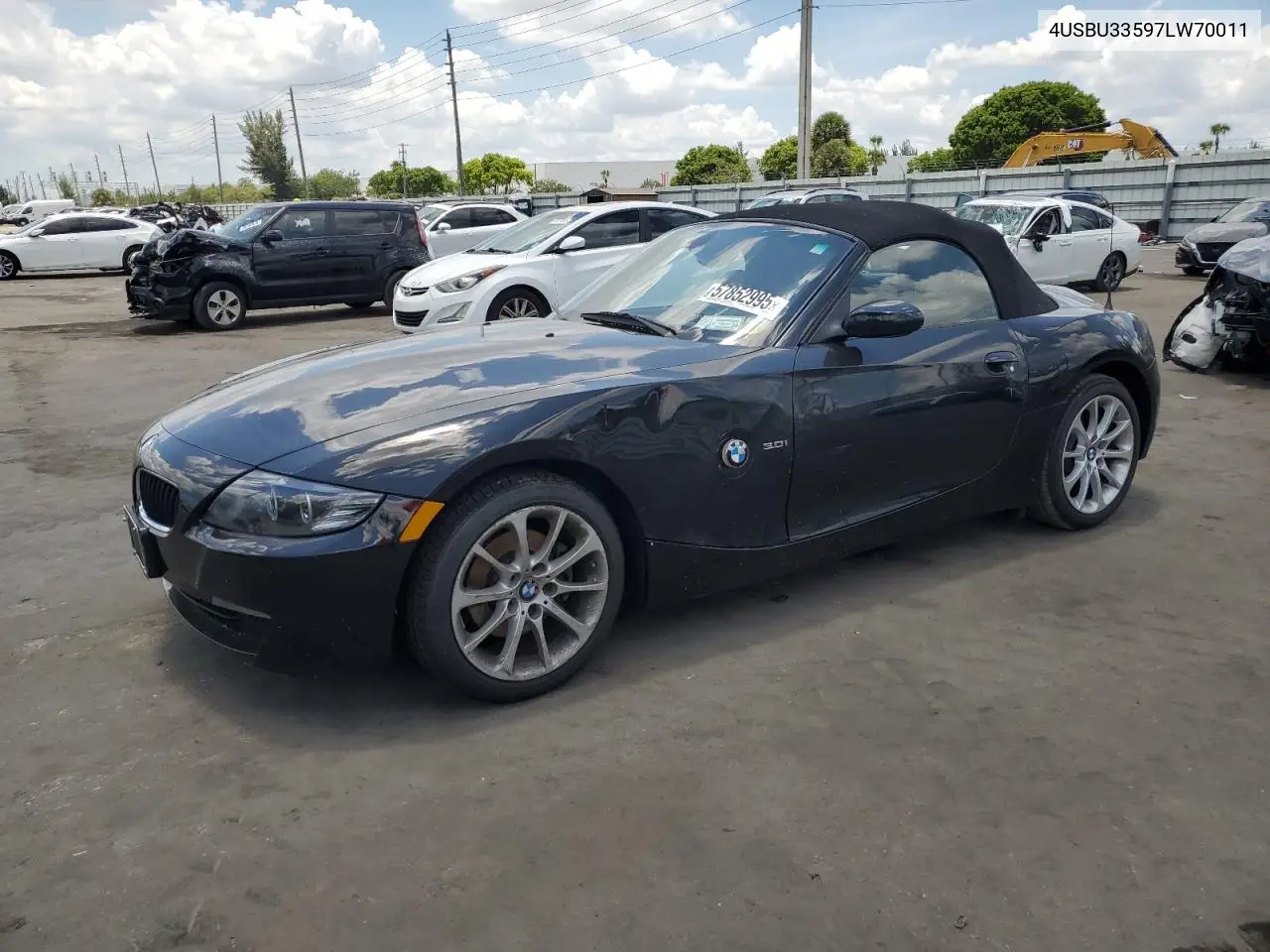 2007 BMW Z4 3.0 VIN: 4USBU33597LW70011 Lot: 57852995