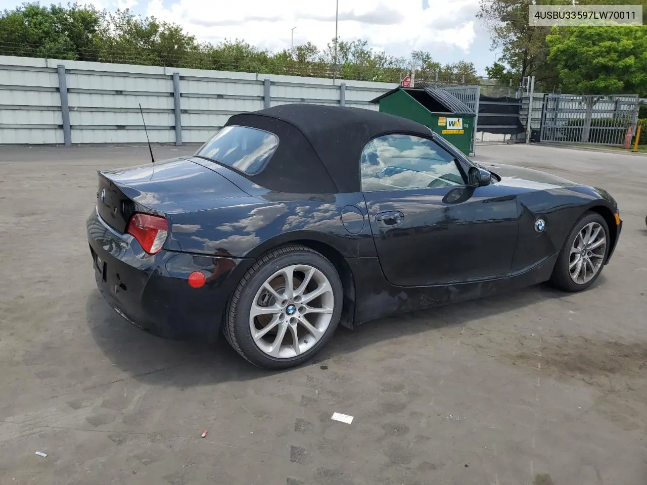 2007 BMW Z4 3.0 VIN: 4USBU33597LW70011 Lot: 57852995