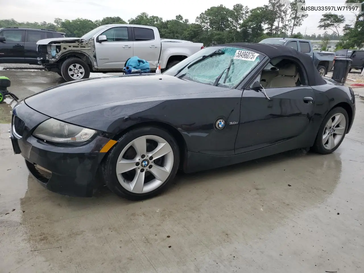 2007 BMW Z4 3.0 VIN: 4USBU33597LW71997 Lot: 58496075