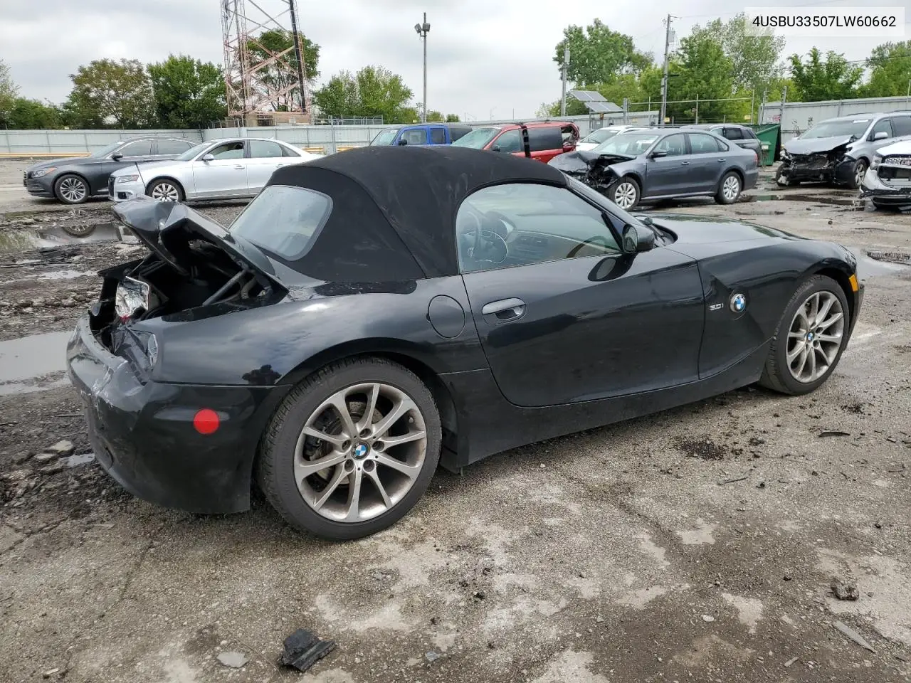 2007 BMW Z4 3.0 VIN: 4USBU33507LW60662 Lot: 58597015