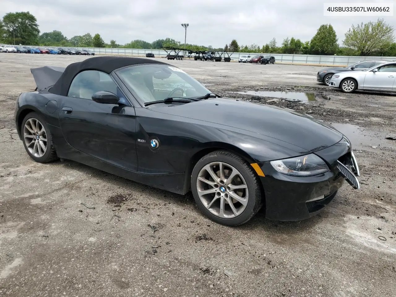 2007 BMW Z4 3.0 VIN: 4USBU33507LW60662 Lot: 58597015