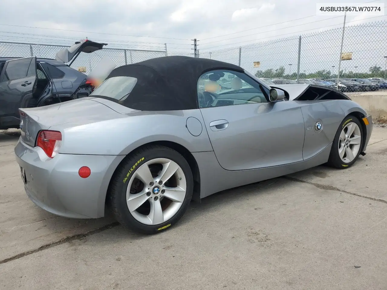 2007 BMW Z4 3.0 VIN: 4USBU33567LW70774 Lot: 59754315