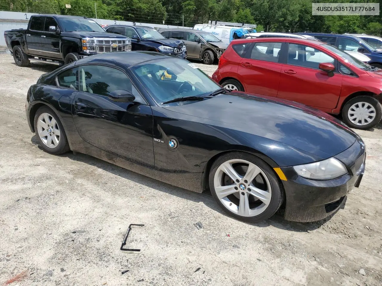 2007 BMW Z4 3.0Si VIN: 4USDU53517LF77684 Lot: 64512535