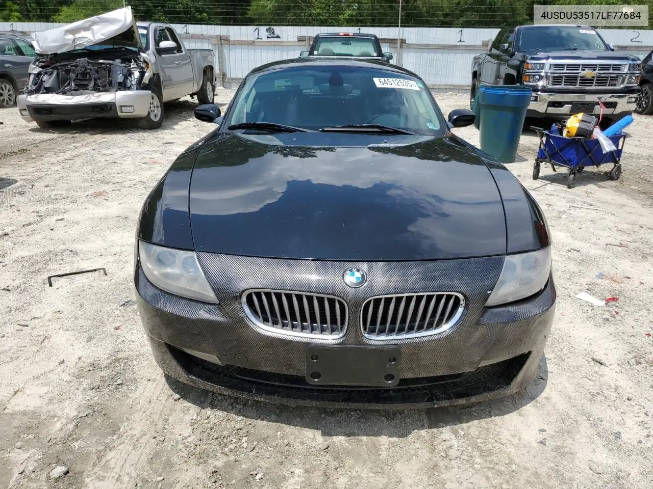 2007 BMW Z4 3.0Si VIN: 4USDU53517LF77684 Lot: 64512535