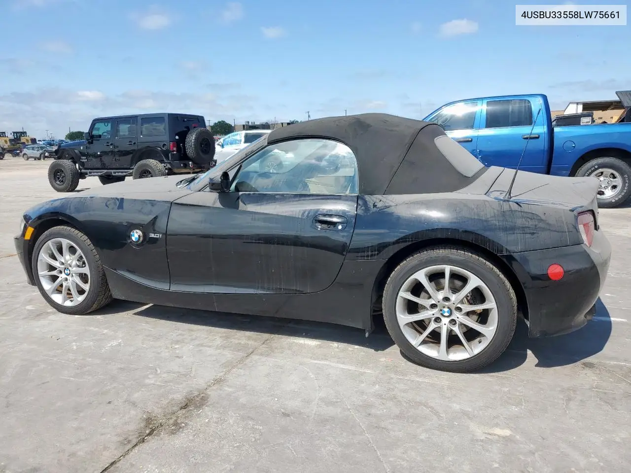 2008 BMW Z4 3.0 VIN: 4USBU33558LW75661 Lot: 55009155