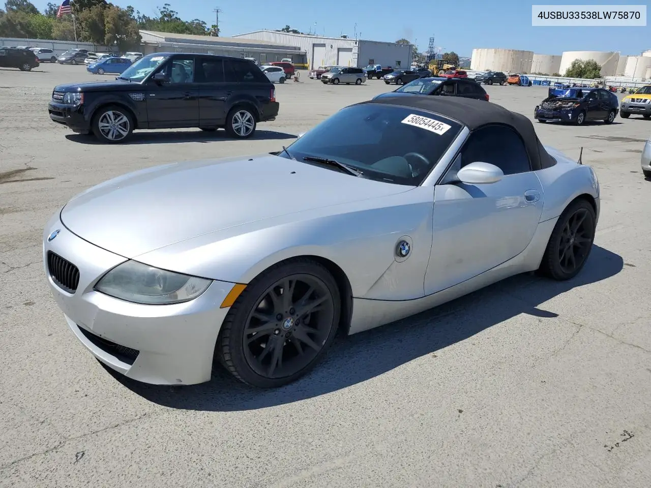 2008 BMW Z4 3.0 VIN: 4USBU33538LW75870 Lot: 58054445