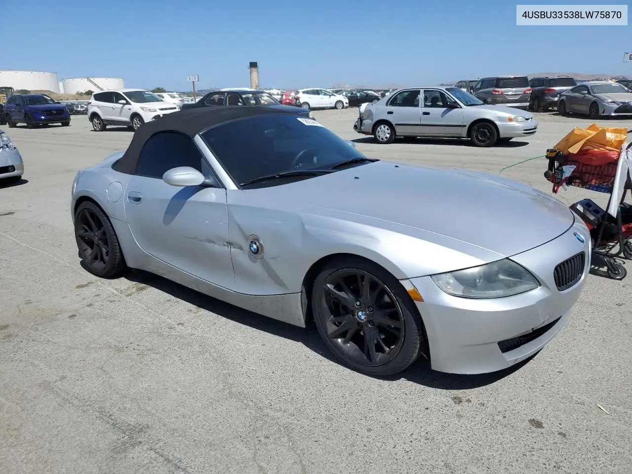 2008 BMW Z4 3.0 VIN: 4USBU33538LW75870 Lot: 58054445