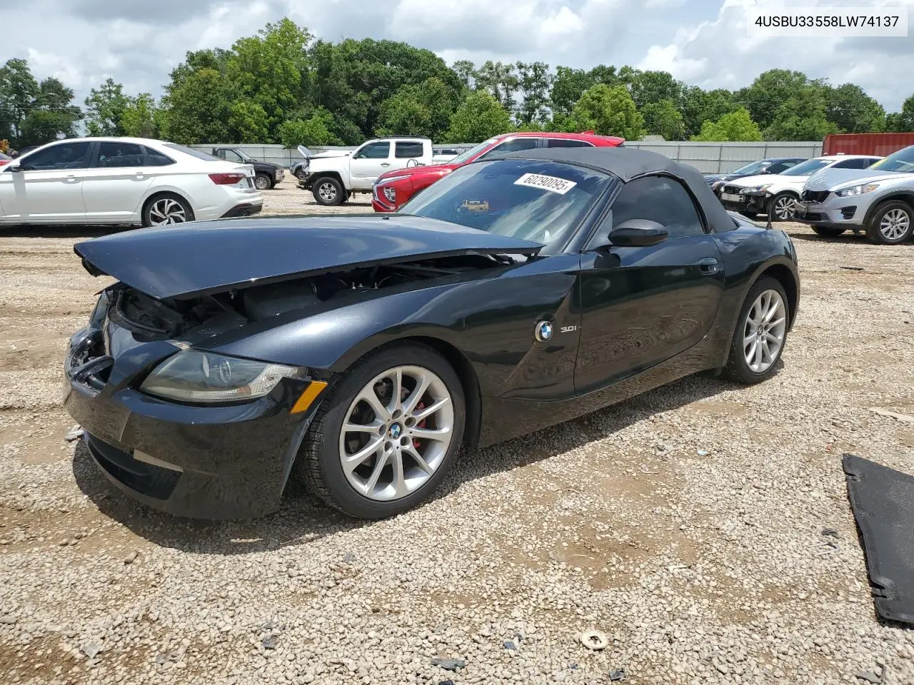 2008 BMW Z4 3.0 VIN: 4USBU33558LW74137 Lot: 60290095