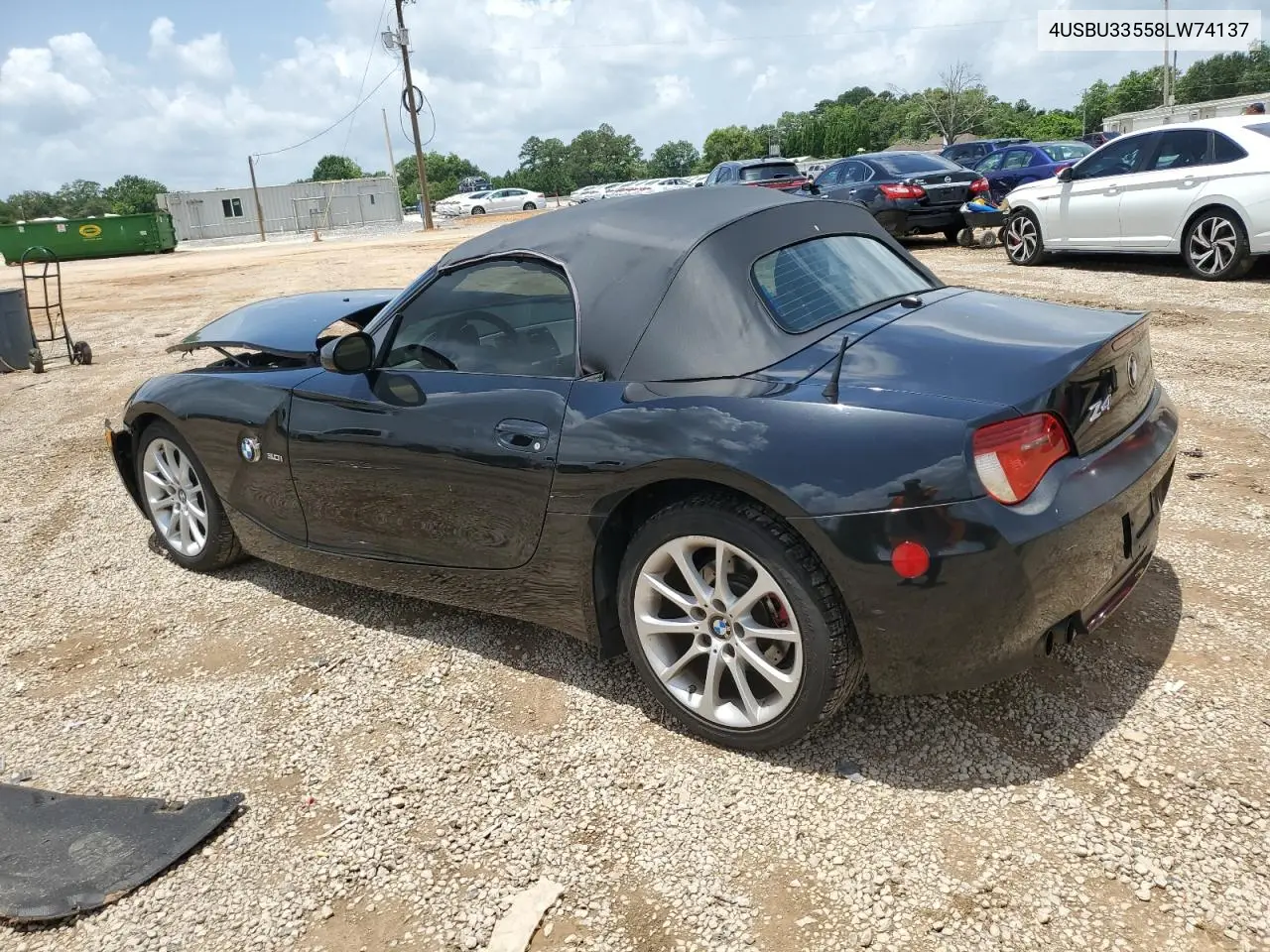 2008 BMW Z4 3.0 VIN: 4USBU33558LW74137 Lot: 60290095