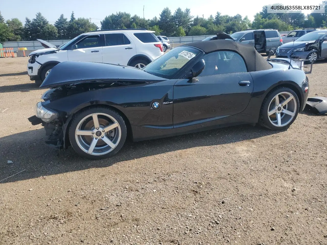 2008 BMW Z4 3.0Si VIN: 4USBU53558LX85721 Lot: 61735715