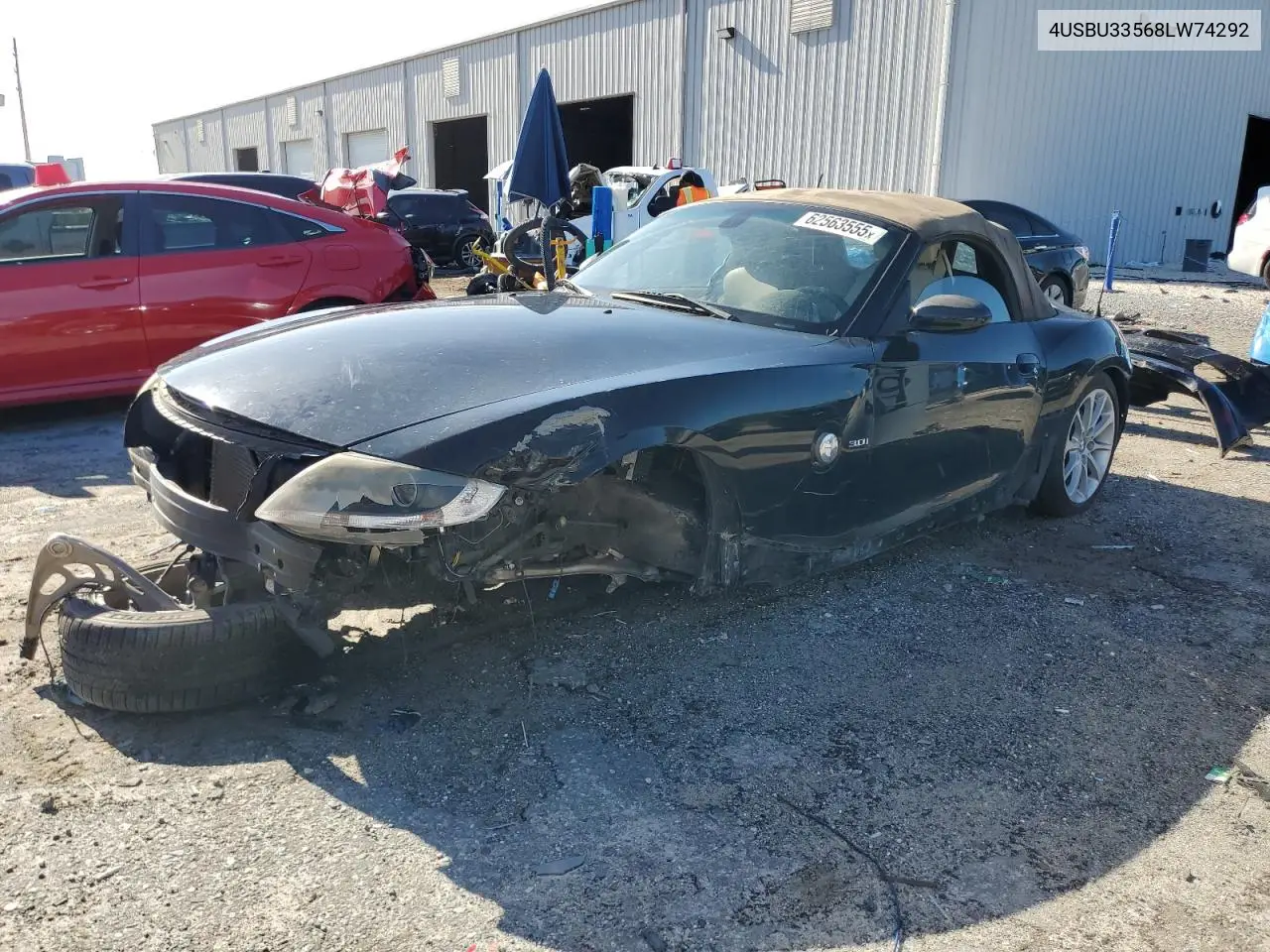2008 BMW Z4 3.0 VIN: 4USBU33568LW74292 Lot: 62563555