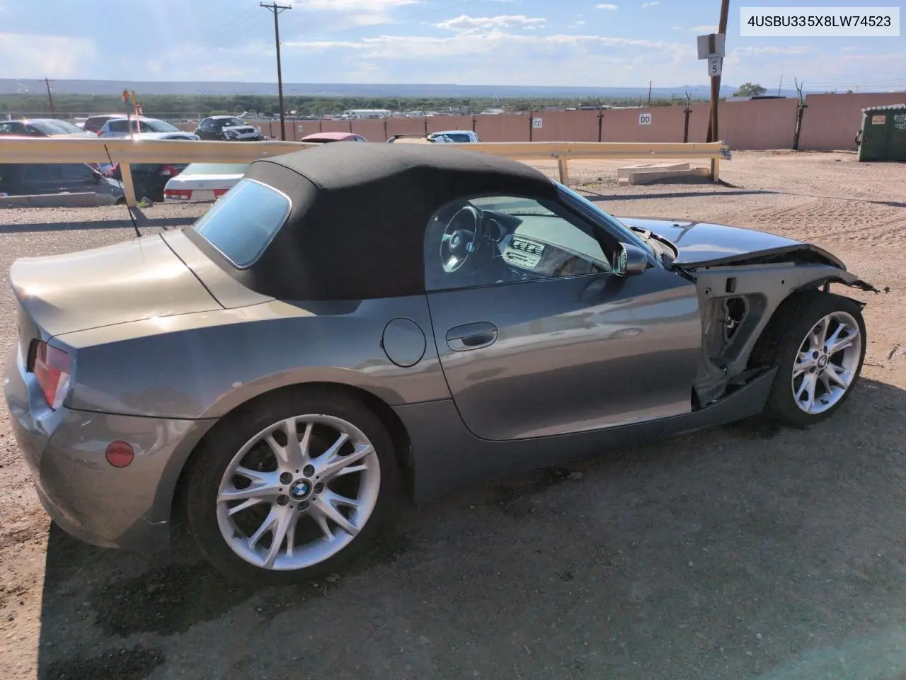 2008 BMW Z4 3.0 VIN: 4USBU335X8LW74523 Lot: 63044905