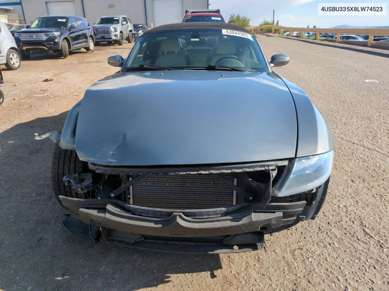 2008 BMW Z4 3.0 VIN: 4USBU335X8LW74523 Lot: 63044905