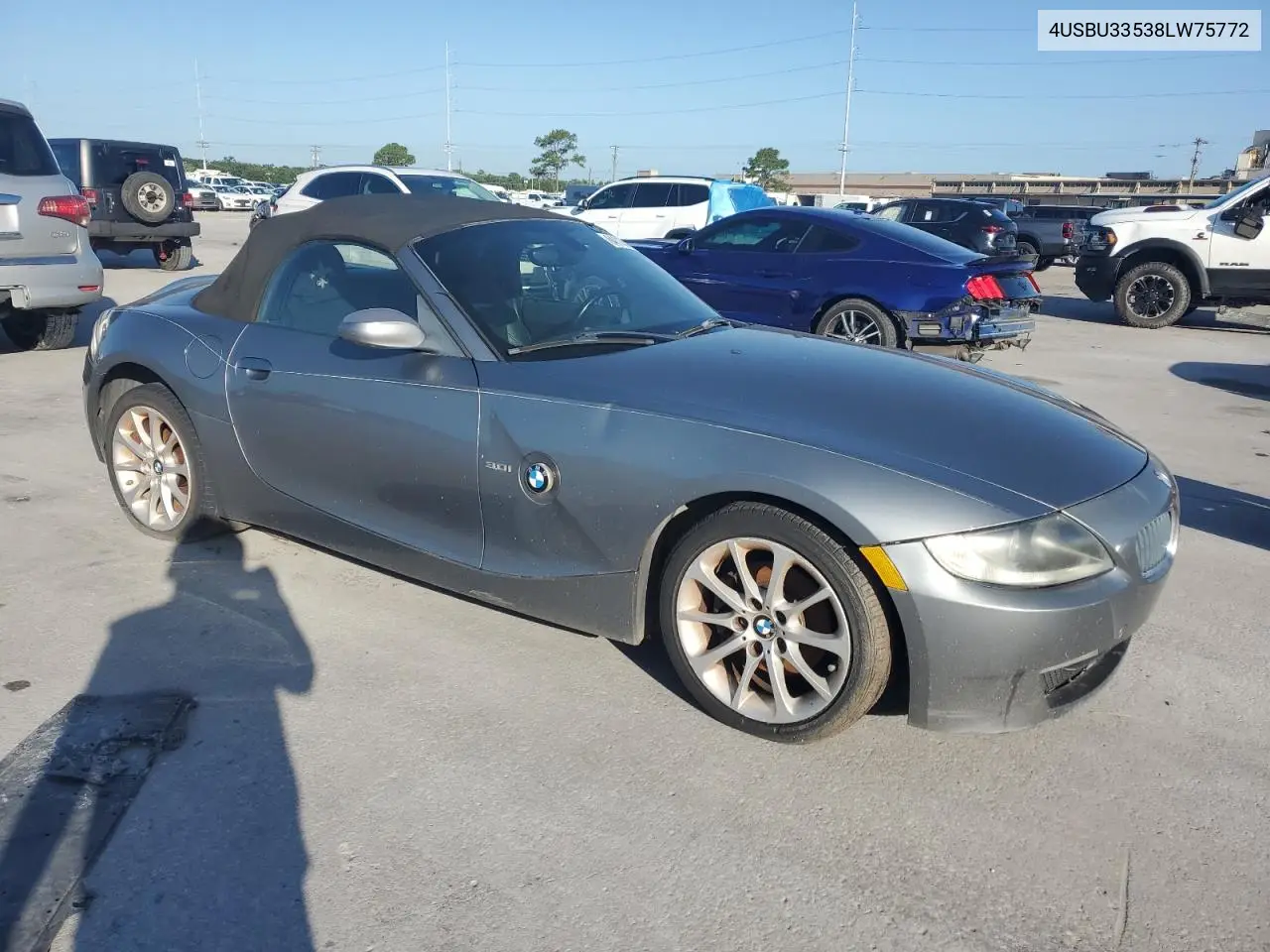 2008 BMW Z4 3.0 VIN: 4USBU33538LW75772 Lot: 64113515