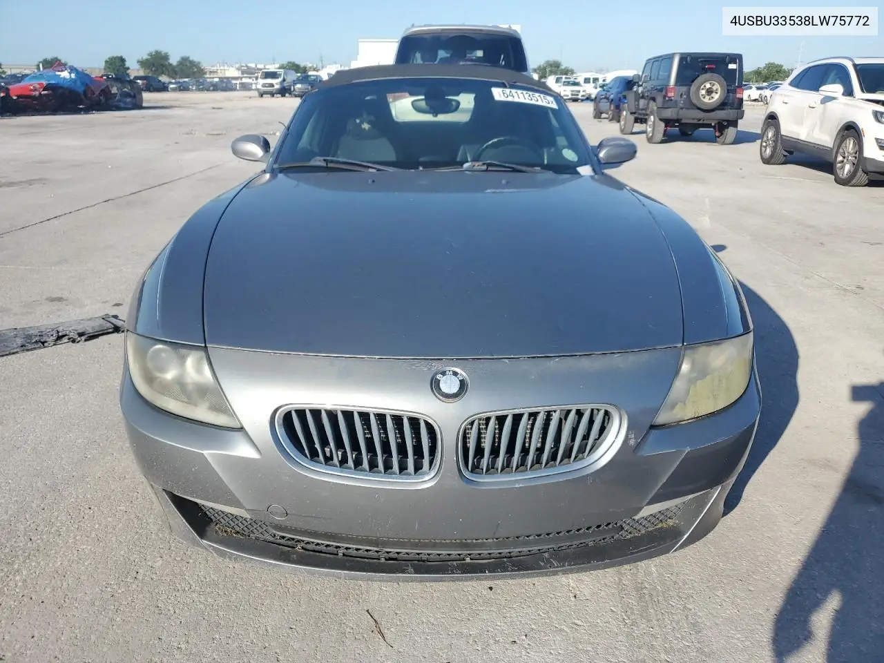 2008 BMW Z4 3.0 VIN: 4USBU33538LW75772 Lot: 64113515