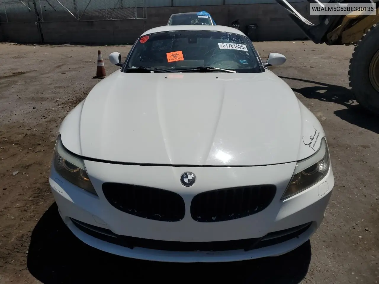 2011 BMW Z4 Sdrive30I VIN: WBALM5C53BE380136 Lot: 51761605