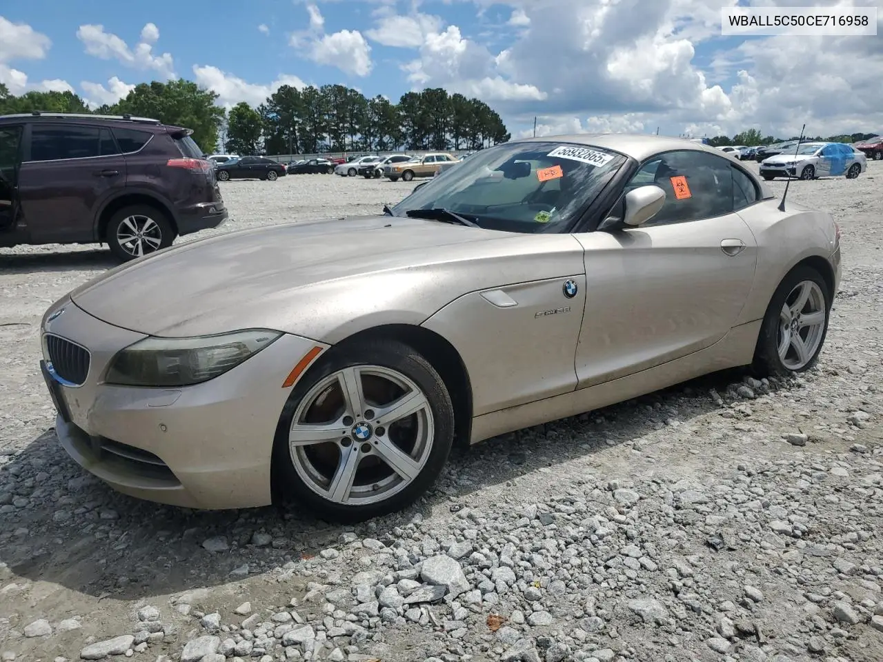 2012 BMW Z4 Sdrive28I VIN: WBALL5C50CE716958 Lot: 56932865