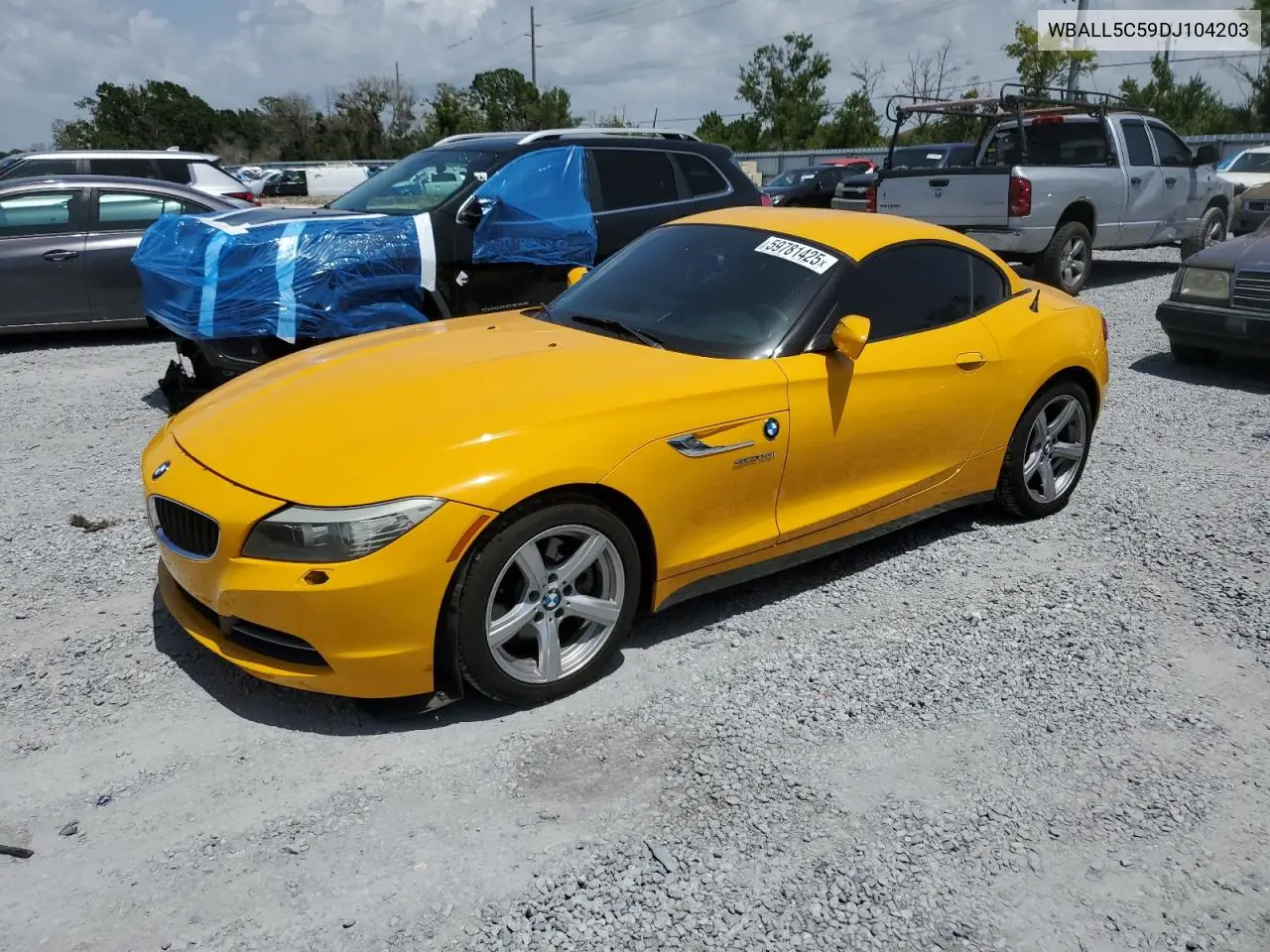2013 BMW Z4 Sdrive28I VIN: WBALL5C59DJ104203 Lot: 59781425