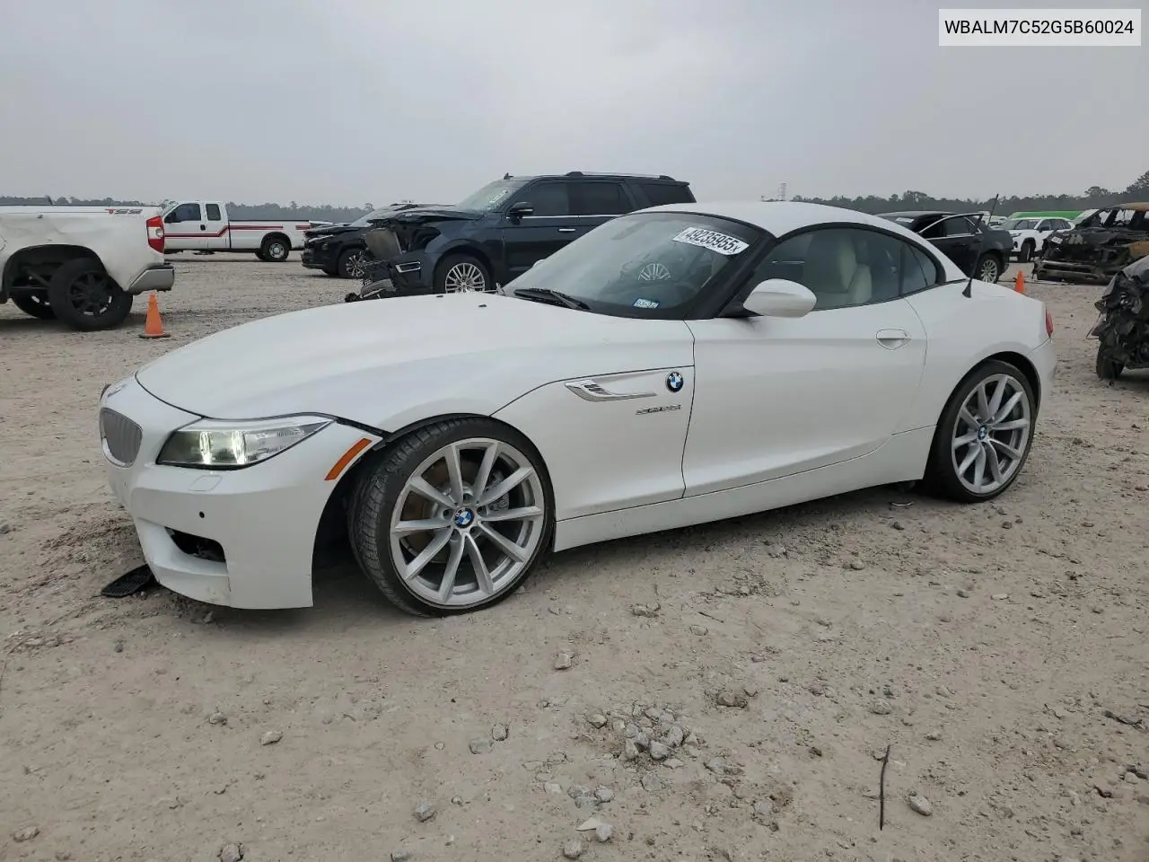 2016 BMW Z4 Sdrive35I VIN: WBALM7C52G5B60024 Lot: 49235955