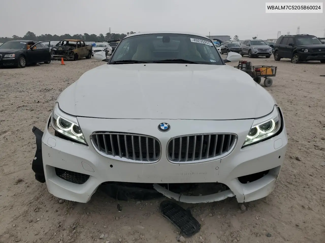 2016 BMW Z4 Sdrive35I VIN: WBALM7C52G5B60024 Lot: 49235955