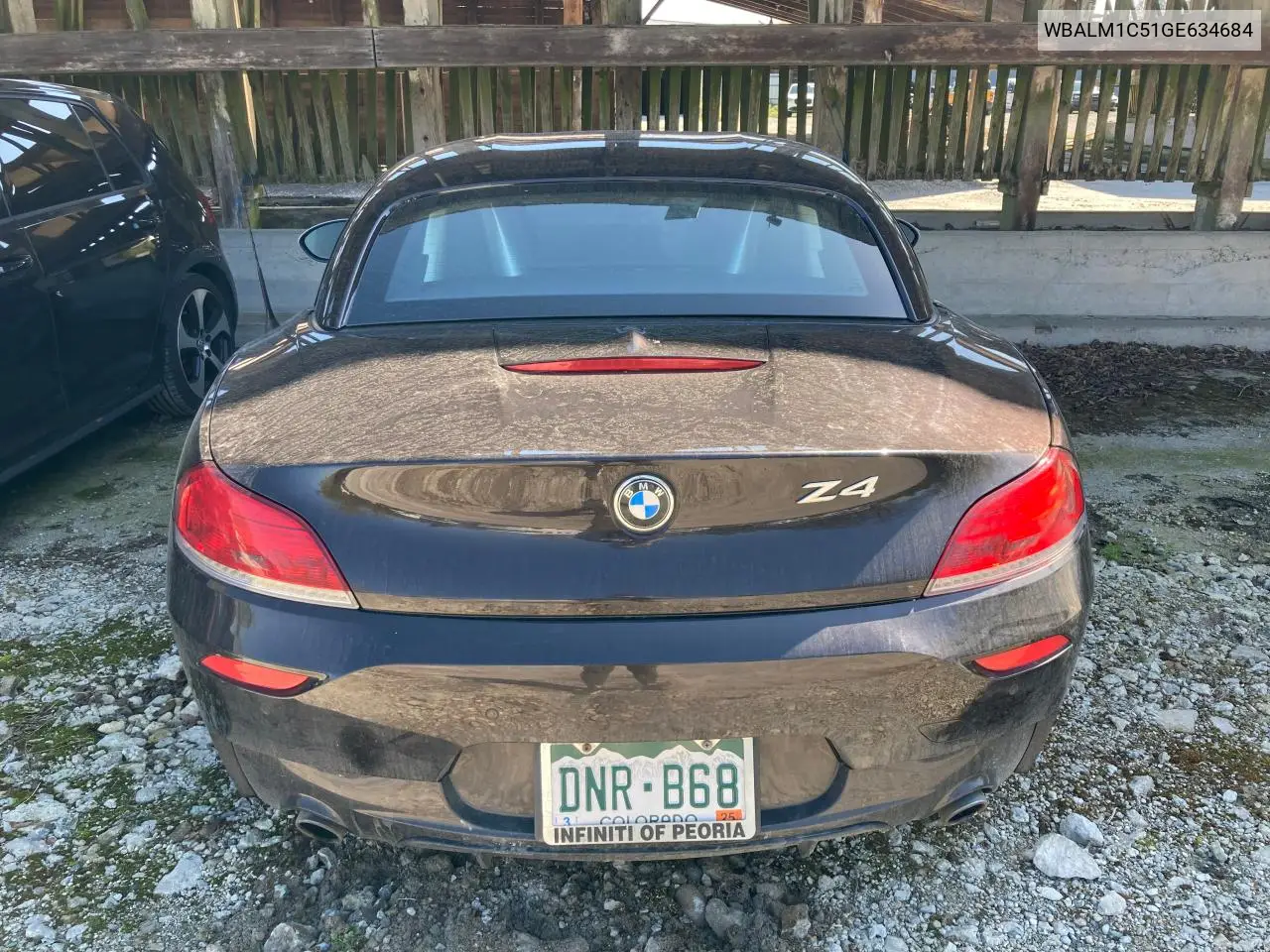 2016 BMW Z4 Sdrive35Is VIN: WBALM1C51GE634684 Lot: 51320765