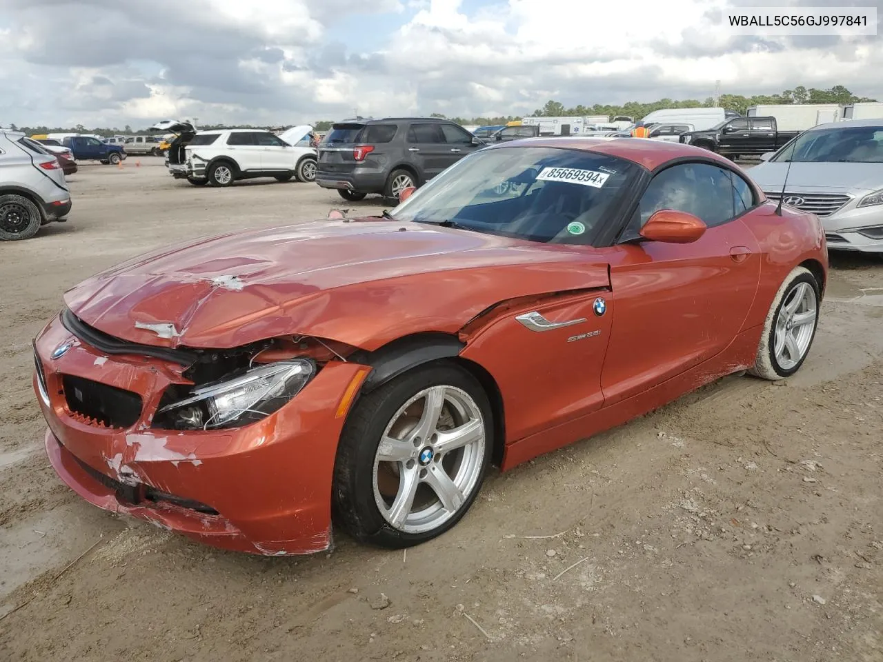 2016 BMW Z4 Sdrive28I VIN: WBALL5C56GJ997841 Lot: 85669594