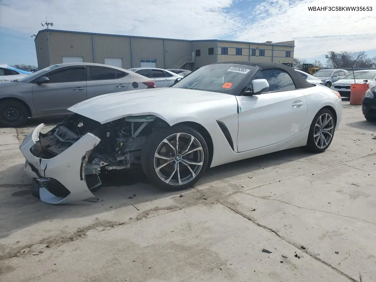 2019 BMW Z4 Sdrive30I VIN: WBAHF3C58KWW35653 Lot: 45536365