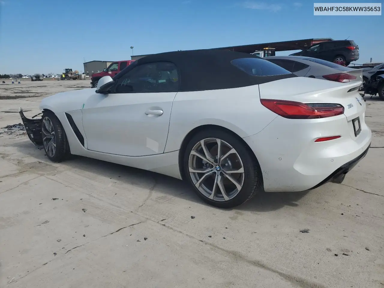 2019 BMW Z4 Sdrive30I VIN: WBAHF3C58KWW35653 Lot: 45536365