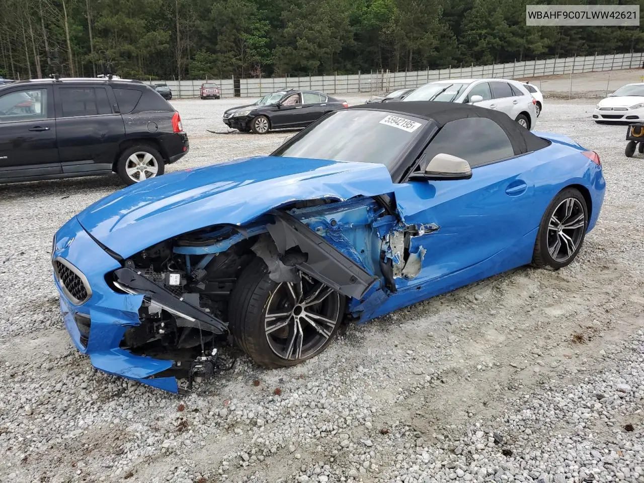 2020 BMW Z4 M40I VIN: WBAHF9C07LWW42621 Lot: 55942195