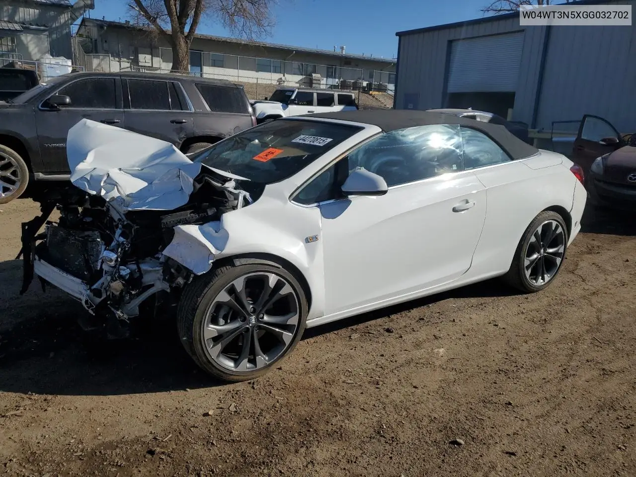 2016 Buick Cascada Premium VIN: W04WT3N5XGG032702 Lot: 44270815
