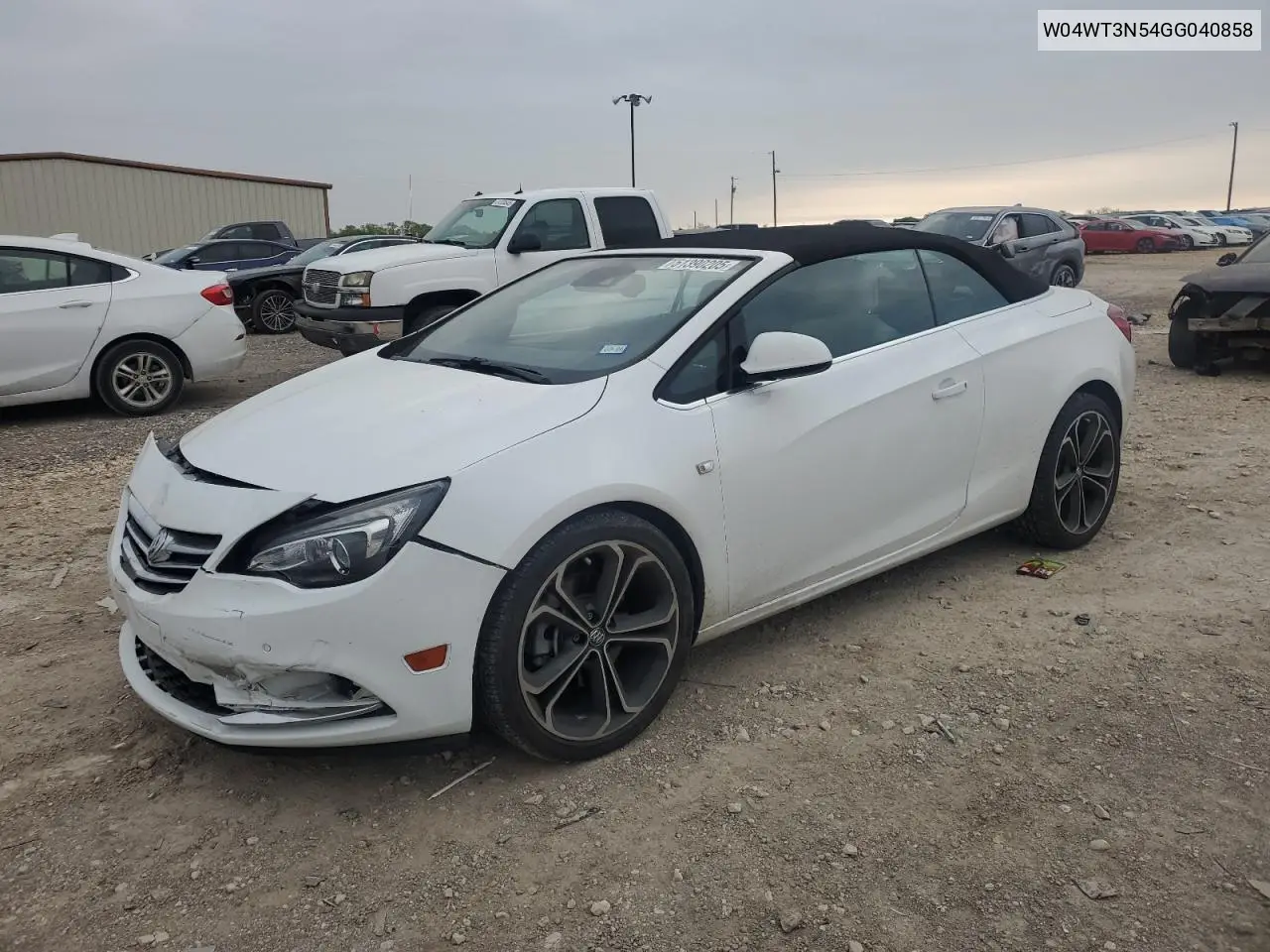 2016 Buick Cascada Premium VIN: W04WT3N54GG040858 Lot: 51390205