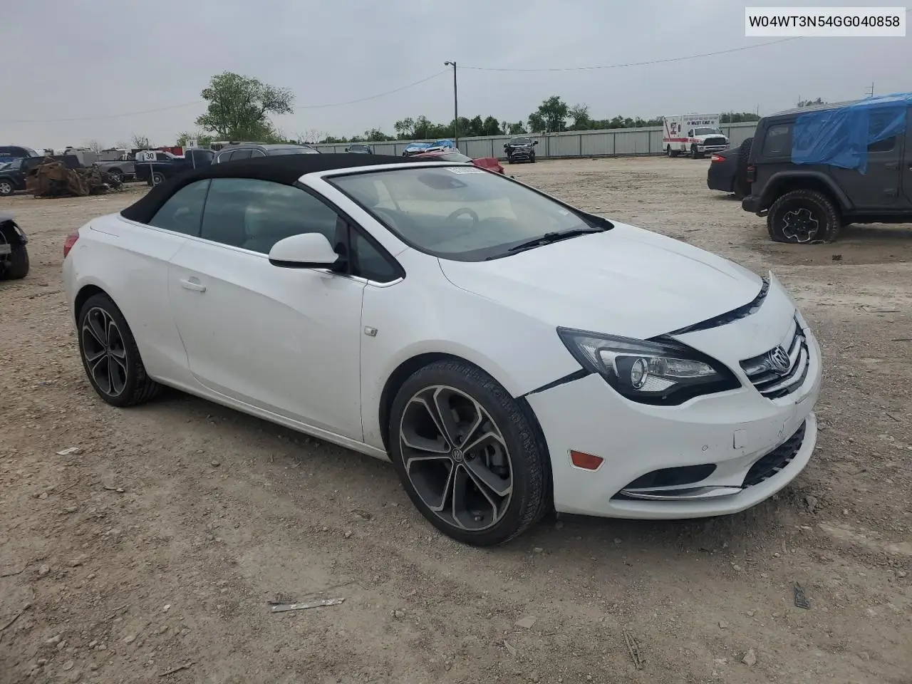2016 Buick Cascada Premium VIN: W04WT3N54GG040858 Lot: 51390205