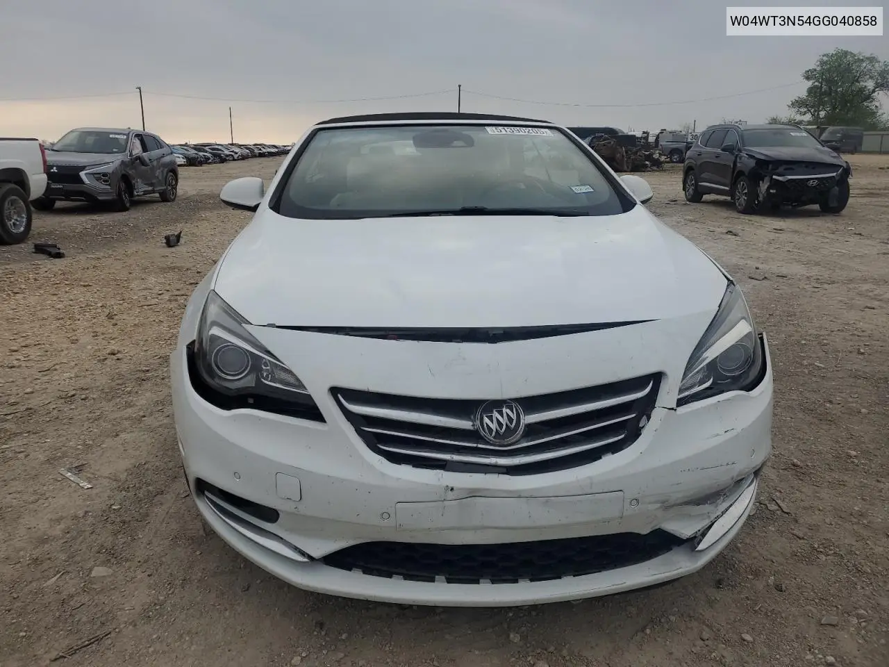 2016 Buick Cascada Premium VIN: W04WT3N54GG040858 Lot: 51390205