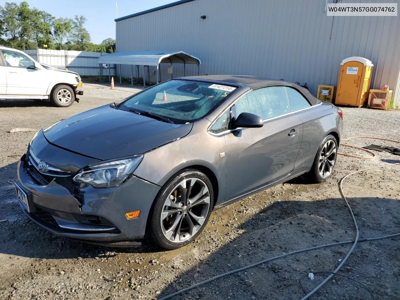 2016 Buick Cascada Premium VIN: W04WT3N57GG074762 Lot: 61427214