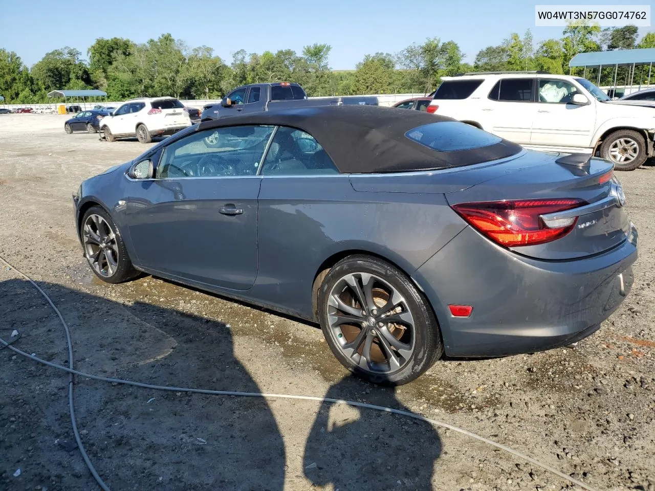 2016 Buick Cascada Premium VIN: W04WT3N57GG074762 Lot: 61427214