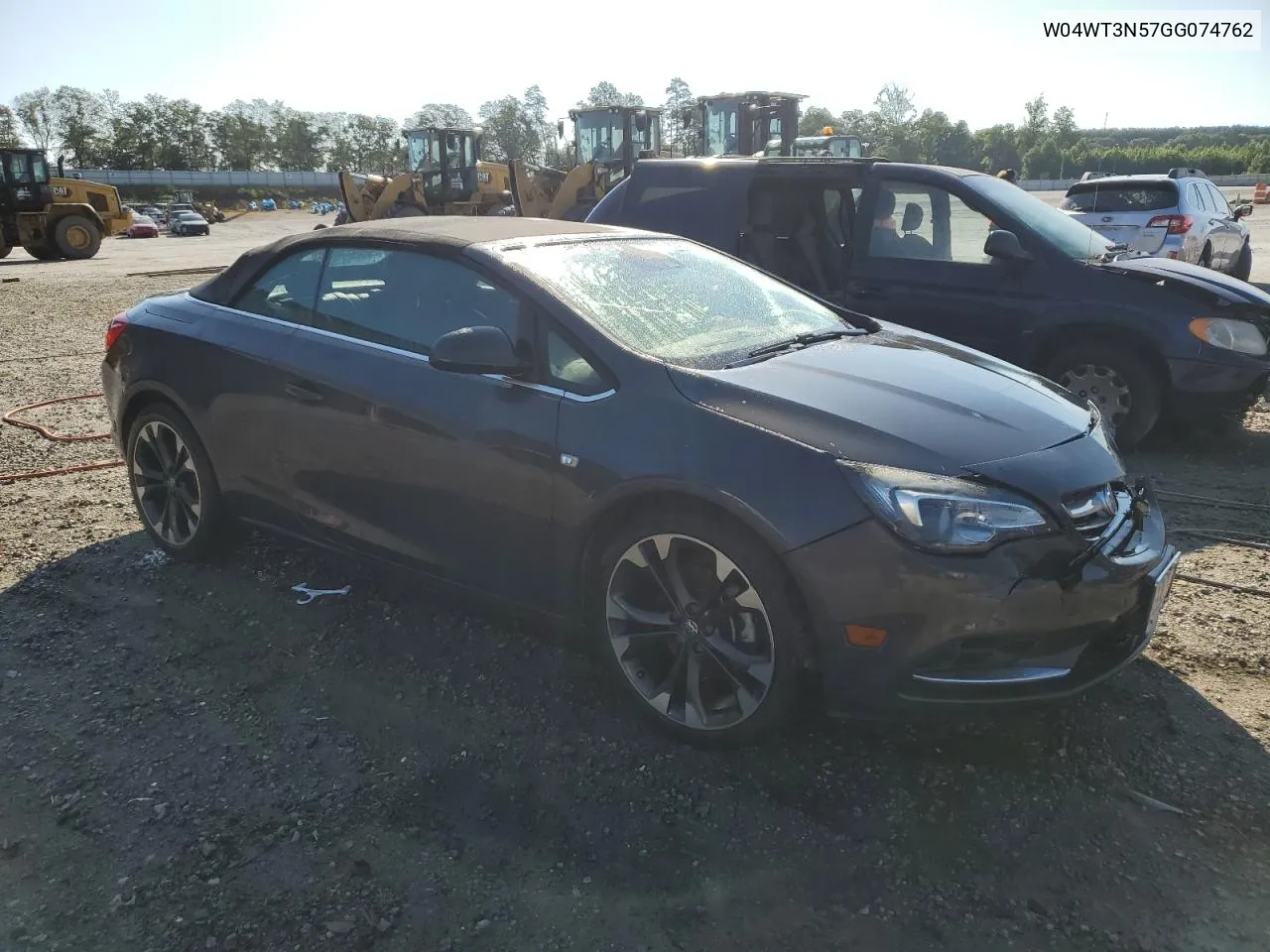 2016 Buick Cascada Premium VIN: W04WT3N57GG074762 Lot: 61427214