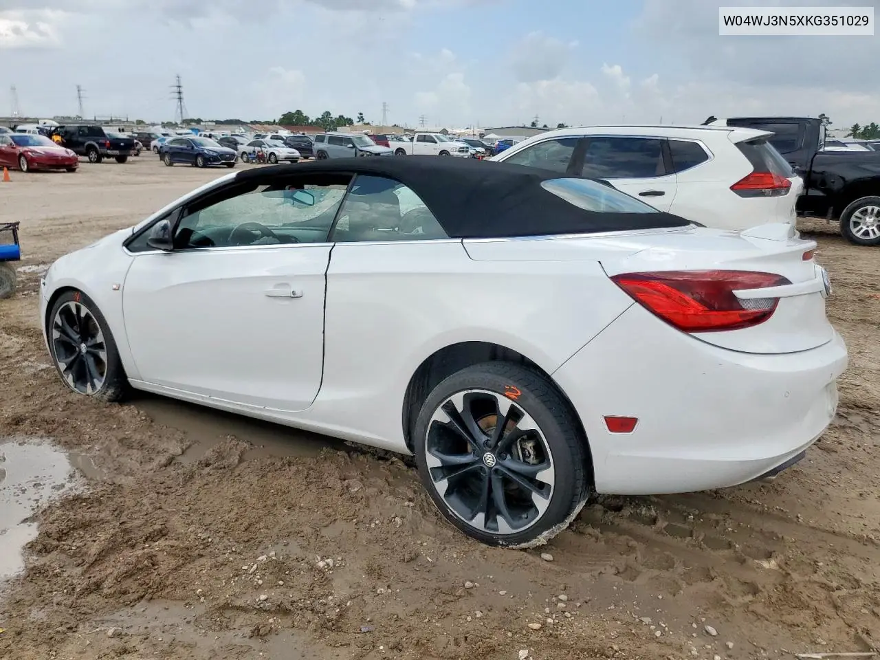 2019 Buick Cascada Sport Touring VIN: W04WJ3N5XKG351029 Lot: 64757535