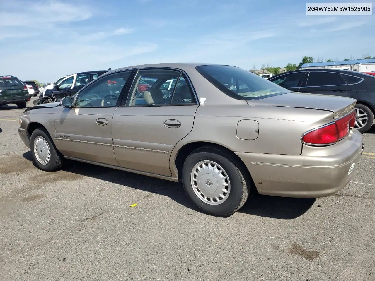 1998 Buick Century Limited VIN: 2G4WY52M5W1525905 Lot: 55569265