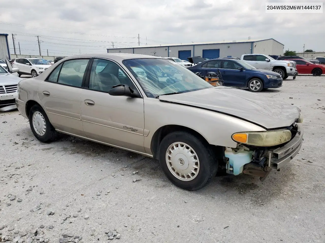 1998 Buick Century Custom VIN: 2G4WS52M6W1444137 Lot: 58183525