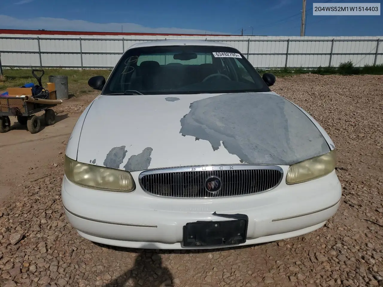 1998 Buick Century Custom VIN: 2G4WS52M1W1514403 Lot: 63492705