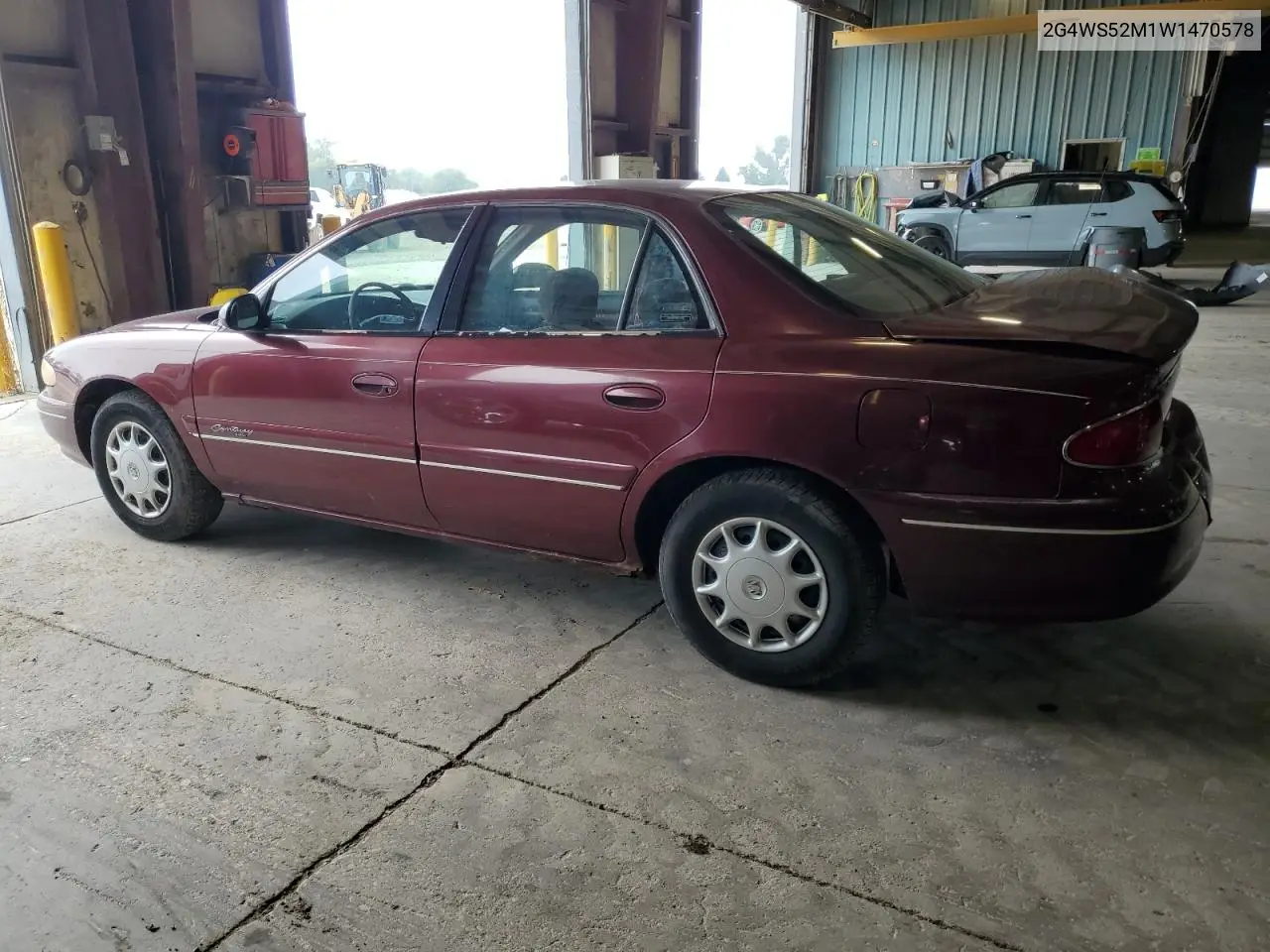 1998 Buick Century Custom VIN: 2G4WS52M1W1470578 Lot: 63825495
