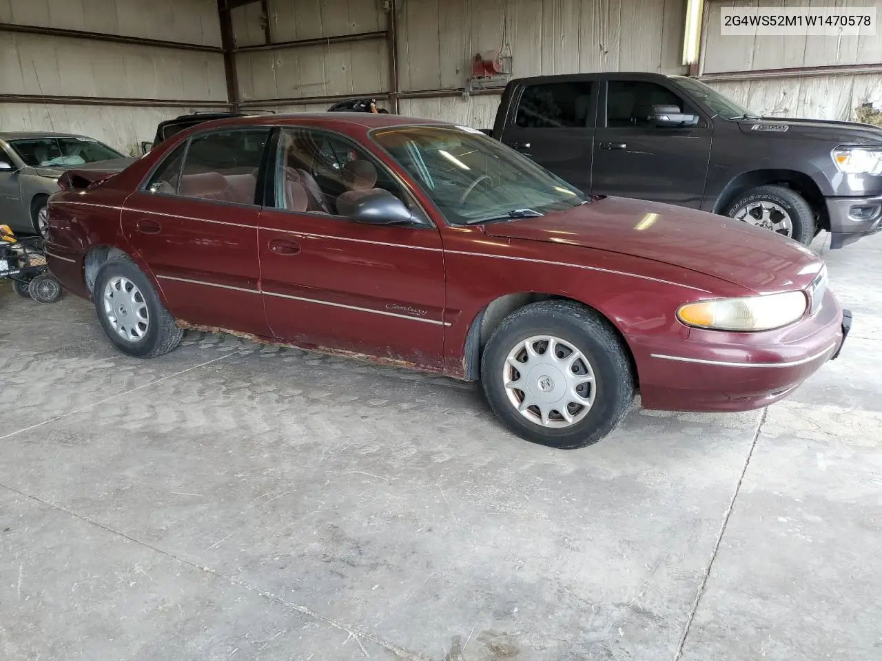 1998 Buick Century Custom VIN: 2G4WS52M1W1470578 Lot: 63825495