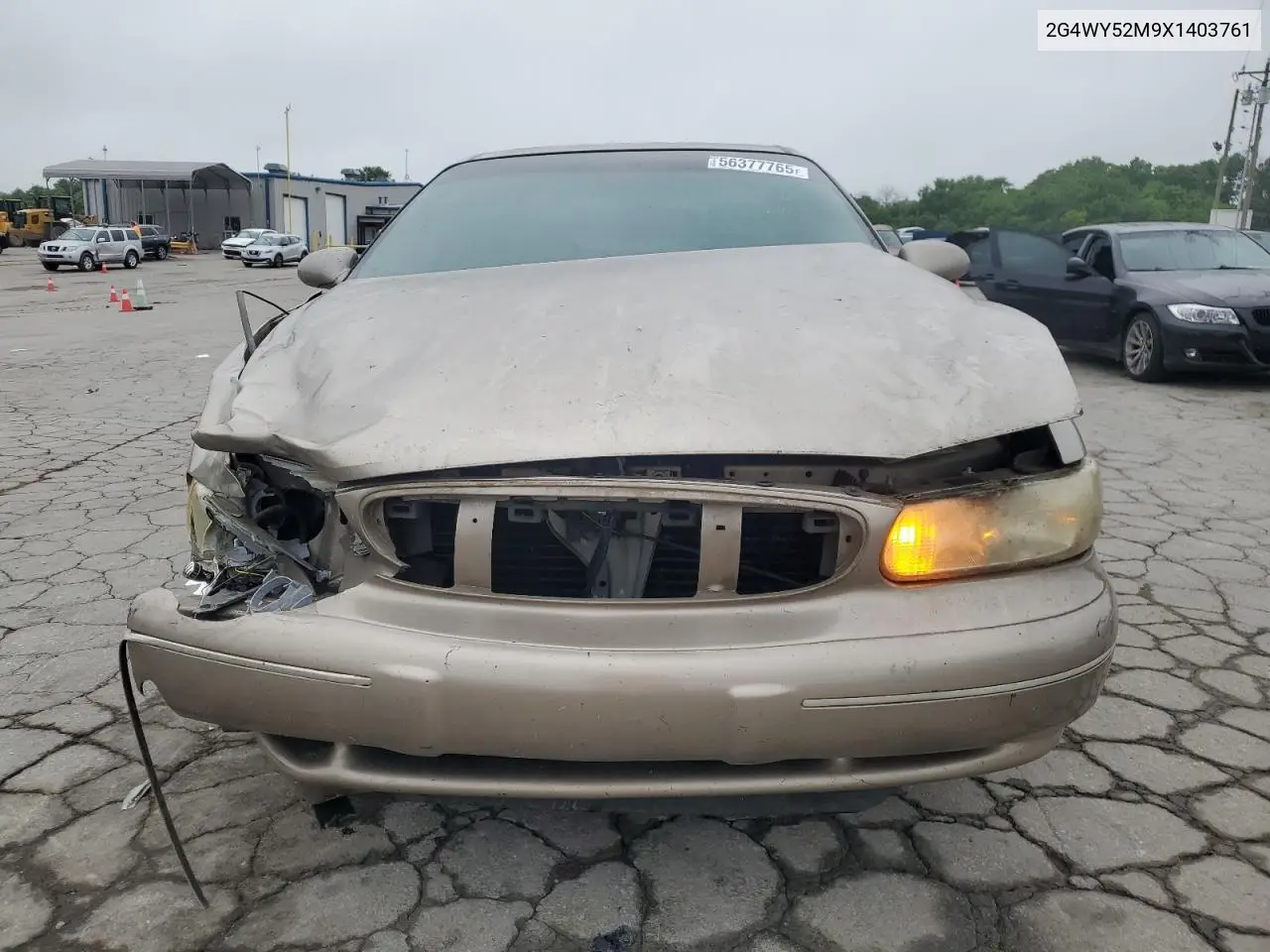 1999 Buick Century Limited VIN: 2G4WY52M9X1403761 Lot: 56377765