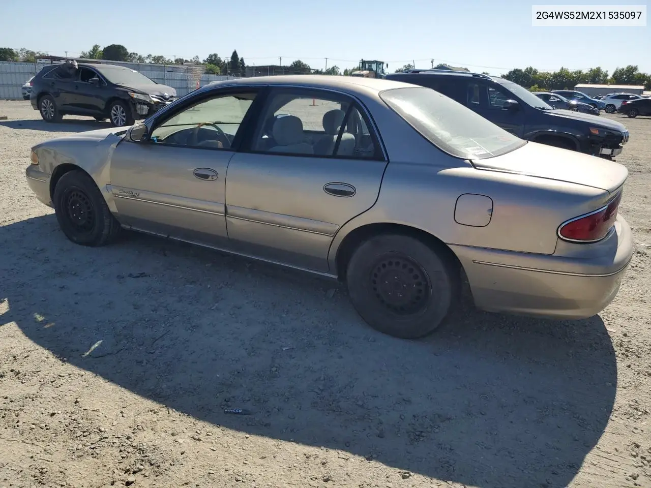 1999 Buick Century Custom VIN: 2G4WS52M2X1535097 Lot: 62902835