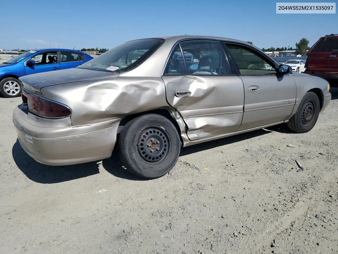 1999 Buick Century Custom VIN: 2G4WS52M2X1535097 Lot: 62902835
