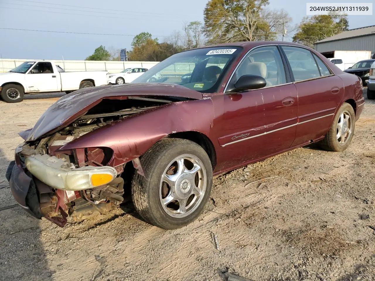 2000 Buick Century Custom VIN: 2G4WS52J1Y1311939 Lot: 52420285