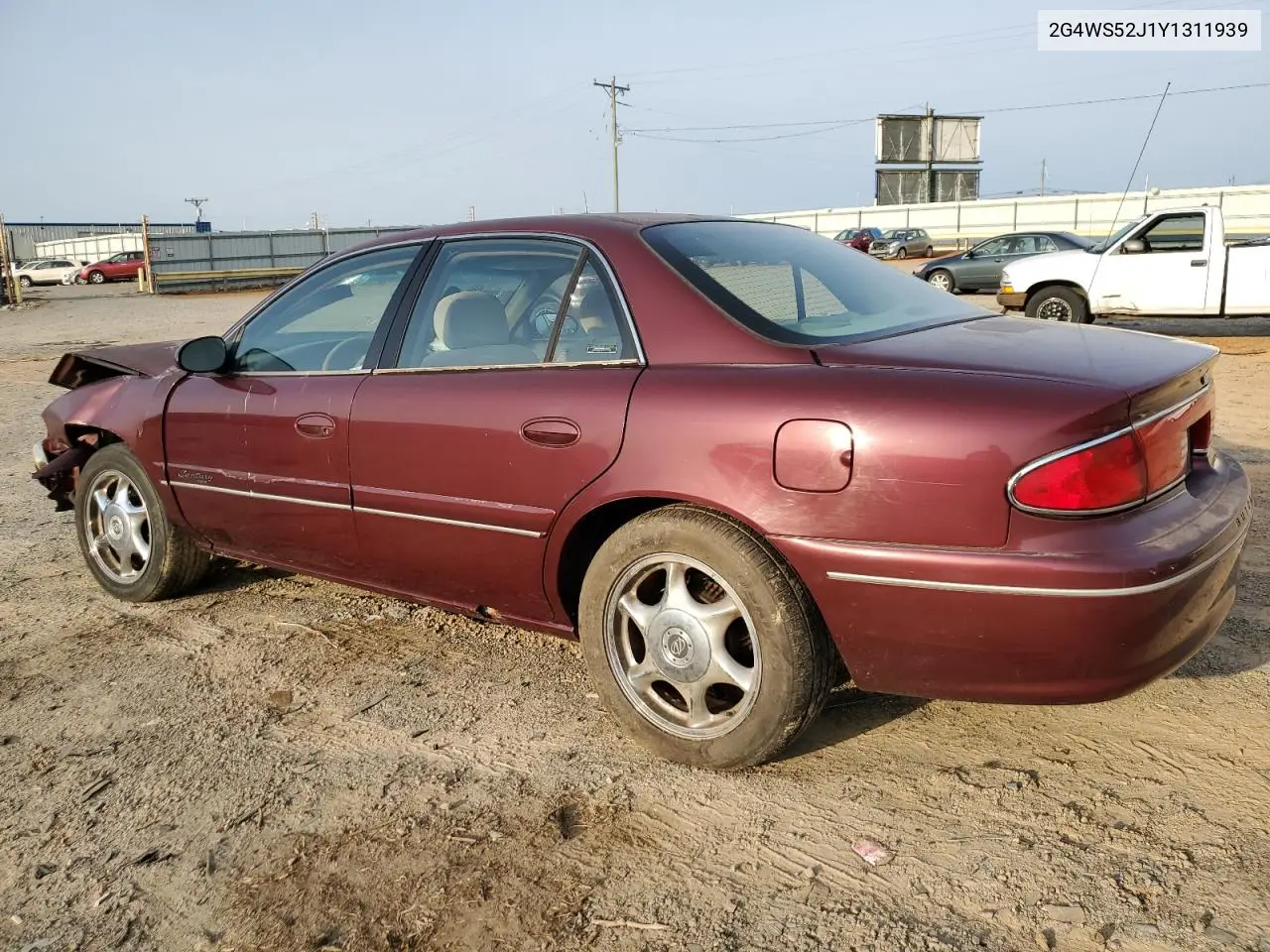 2000 Buick Century Custom VIN: 2G4WS52J1Y1311939 Lot: 52420285