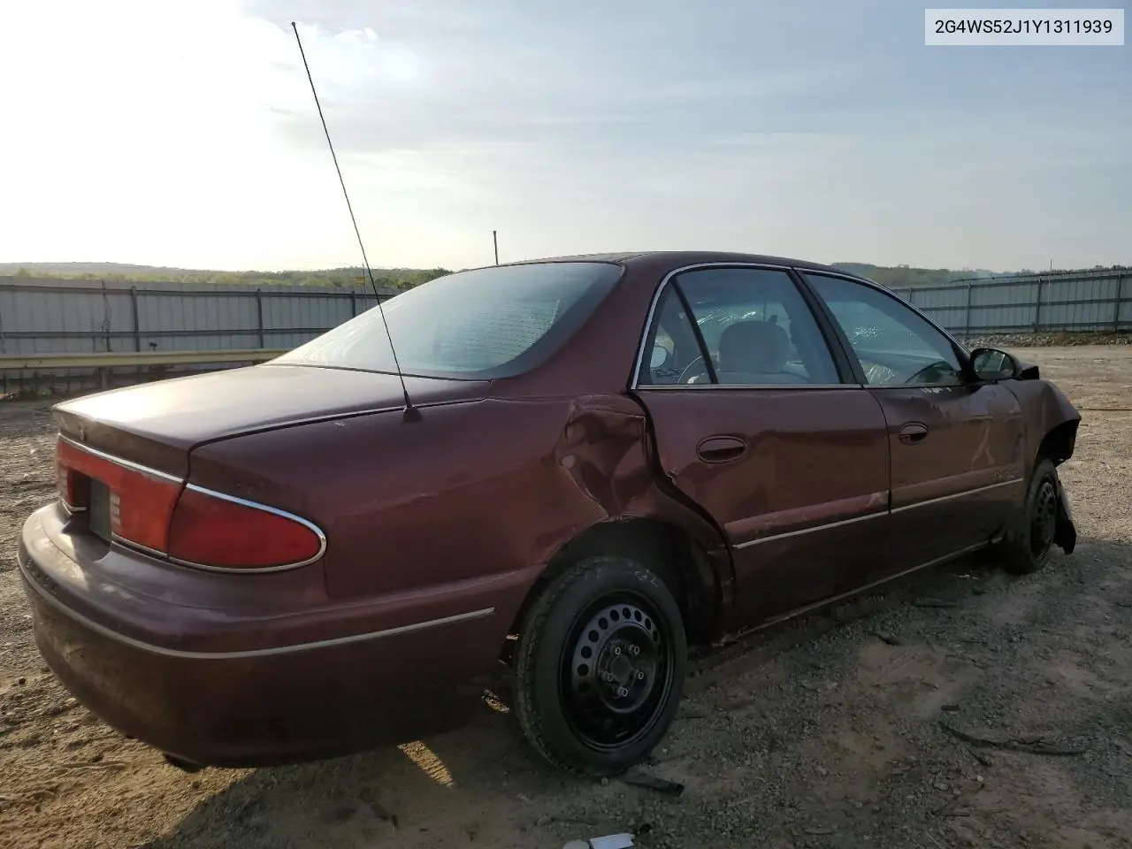 2000 Buick Century Custom VIN: 2G4WS52J1Y1311939 Lot: 52420285